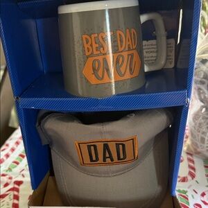 & Other Stories Gray and Orange Dad Mug and Cap Set
